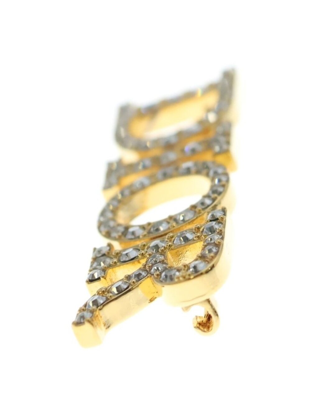 Dior Dio(r)evolution Metal Rhinestone Brooch Gold - Picture 4 of 6